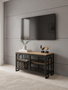 Hanah Home Soporte para TV Zent Pino Atlántico y Negro